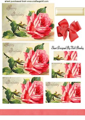 Pretty Pink Roses Pyramids