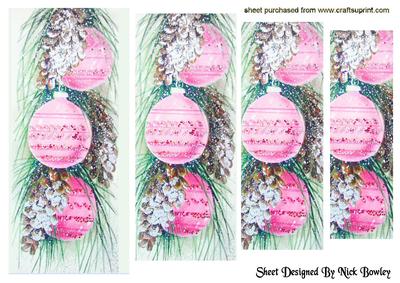 Pretty Pink Sparkle Baubles Pyramids