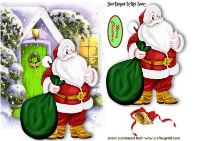 Lovely Santa with Sack of Goodies