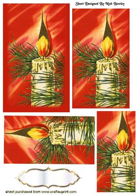 Gorgeous Christmas Candles Pyramids