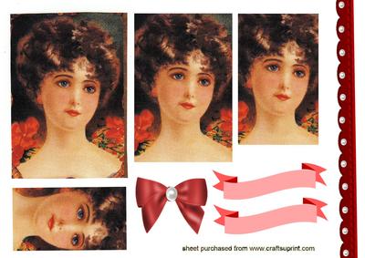 Pretty Vintage Lady in Red