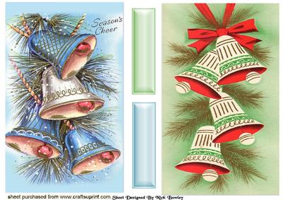 Christmas Vintage Bells Cards