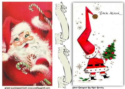 Lovely Vintage Christmas Santa Cards