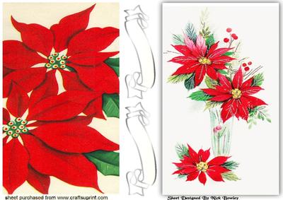 Red Poinsettias Cards