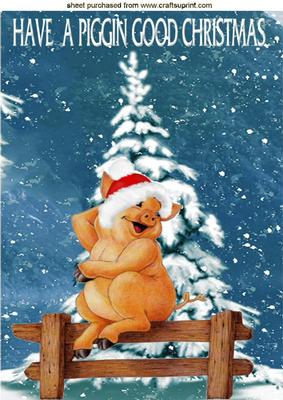 Have a Piggin Good Christmas A4