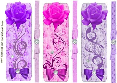 Pretty Floral & Bows Bookmarks/toppers