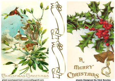 Holly & Berries and Snow Scene Cards