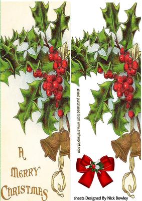 Holly and Berries Dl Card