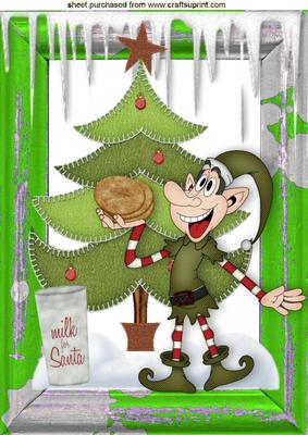 Milk and Cookies for Santa with Elf A4