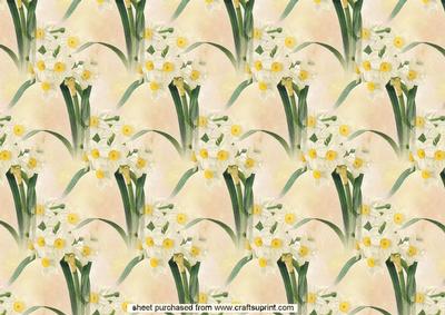 Pretty Floral Backing to Match the Floral Ovals