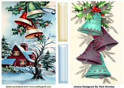 Winter Bells in Snow Scene Cards