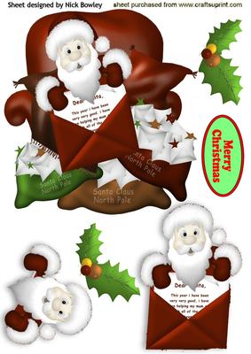 Lovely Santa Sitting in His Chair