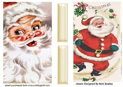 Jolly Santas Cards