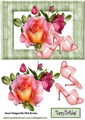 Pretty Roses with Pink Shoes