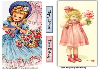 Vintage Little Girl Cards