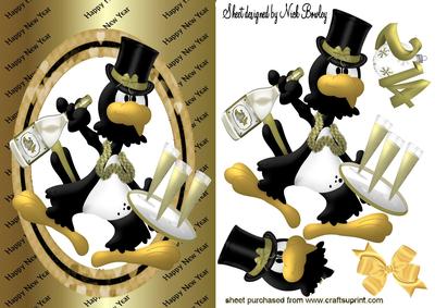 Happy New Year, Have a Good One, Black Bird Celebrating
