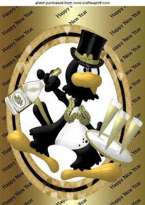 Happy New Year, Have a Good One! Black Bird A4