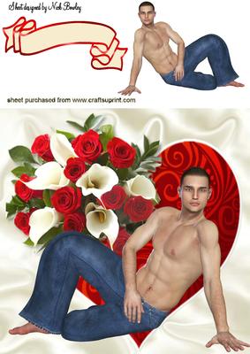 Oooooooooh! My Valentine with Hearts & Roses 8x8