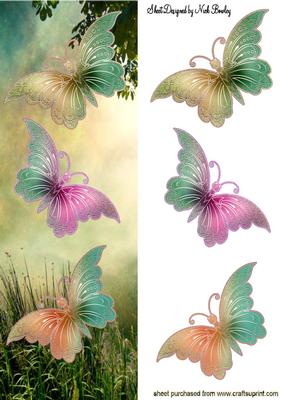 Pretty Butterflies in the Meadow Tall Dl