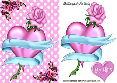 Heart Entwined with Rose