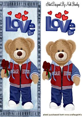 Bear Hug in Denim with Love Tall Dl