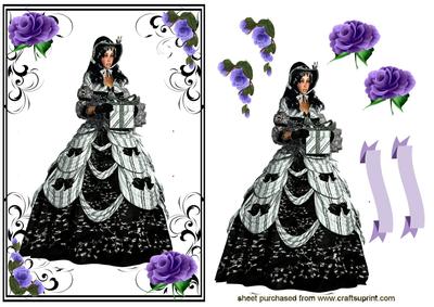 Elegant Lady in Pretty Dress