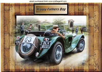 Taking a Ride in a Vintage Car for Fathers Day A4
