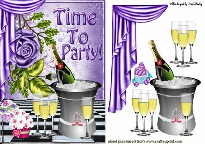 Celebration Time , Time to Party, with Champagne