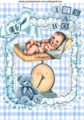 Oooh! I Wonder What I Weigh! Cute Baby Boy A4