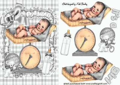 Oooh! I Wonder What I Weigh! Baby in Silver