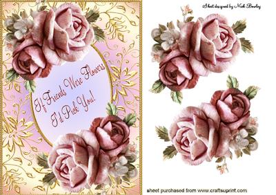 Birthday for a Friend! Pink Roses for That Special Day