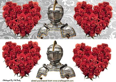 Hearts of Red Roses for My Shining Knight Dl