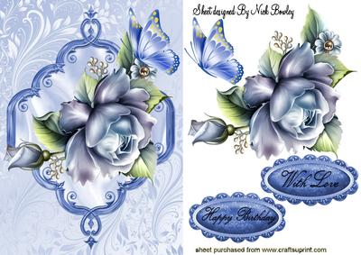 Blue Roses, Blue Butterfly
