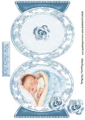 Vintage Baby Boy Quick Card