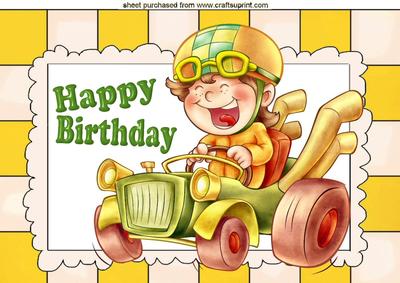 It's a Boy Thing! with Racing Car A4