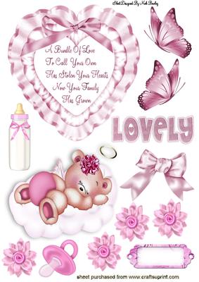 A Bundle of Love to Call Your Own Pink A4
