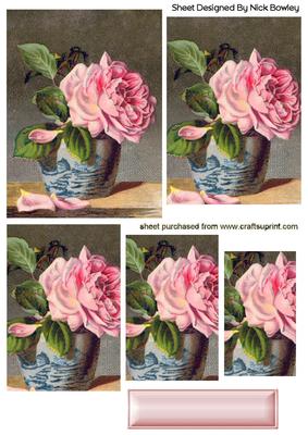 Pretty Pink Rose in a Vase Pyramids
