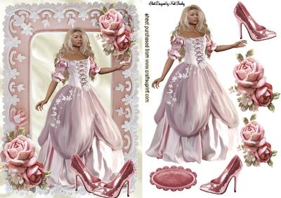 Beautiful Princess with Sparkle Shoes