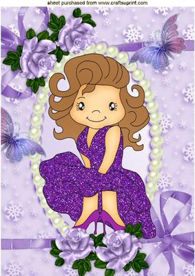 I Do Love to Dance, Pretty Girl with Roses A4