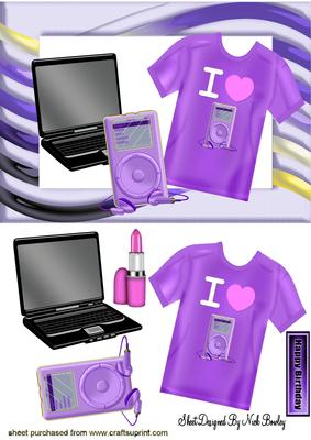 I Love My Mp3 Player, I Wear the T Shirt with Lippy