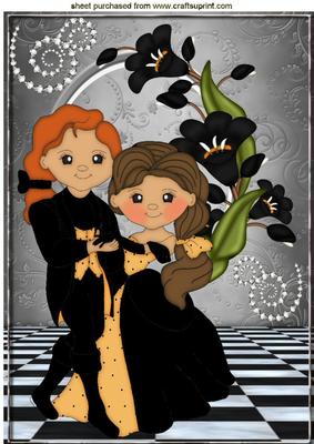 Lady in Black Velvet You Look Lovely Tonight! A4