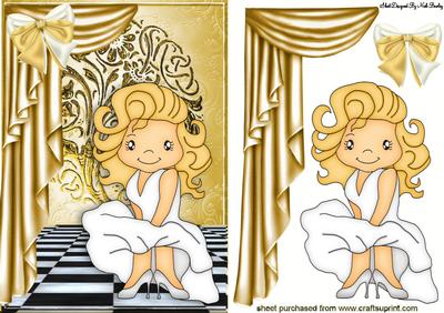I Feel Like a Star! with Gold Drapes and Bow