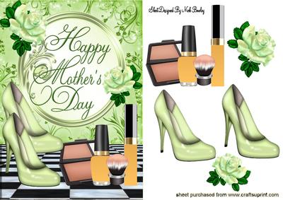 For Mum Pretty Green Shoes, & Roses