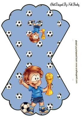Rocker Card with Little Footballer