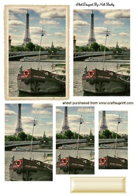 Beautiful Pyramids of Paris with Eiffel Tower