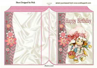 Flowers and Cookies for Granny Folded Book