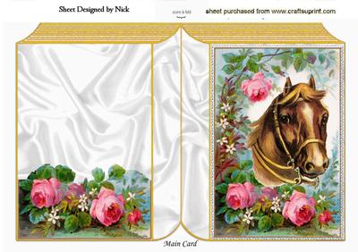 Horse Among the Roses, Folded Book