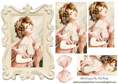 Pretty in Peach Vintage Lady Pyramids