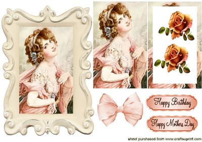 Pretty in Peach, Vintage Lady Tunnel Pyramids