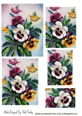 Pretty Coloured Pansies, Pyramids
